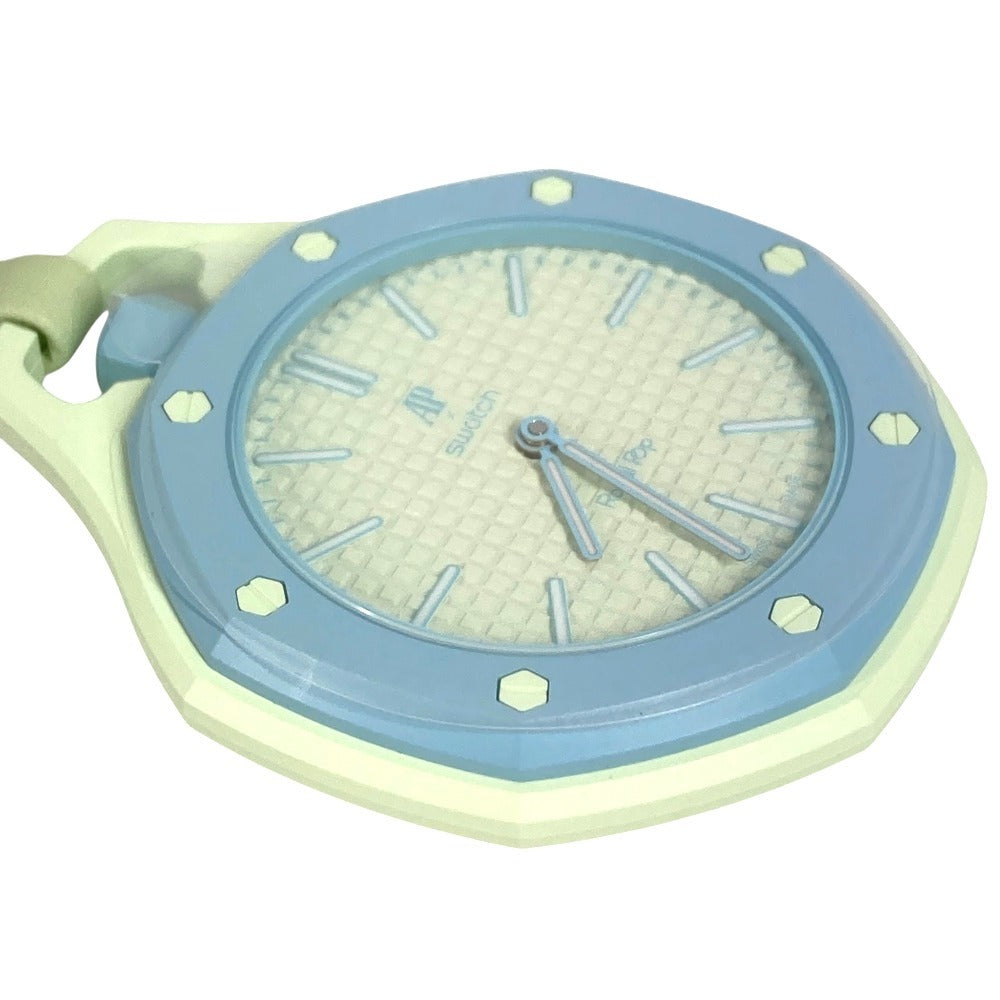 Swatch SSX03L101N Audemars Piguet Swatch x Audemars Piguet Royal Pop Otto Rosso Hand Winding Pocket watch ceramic / Leather Light green Green Used