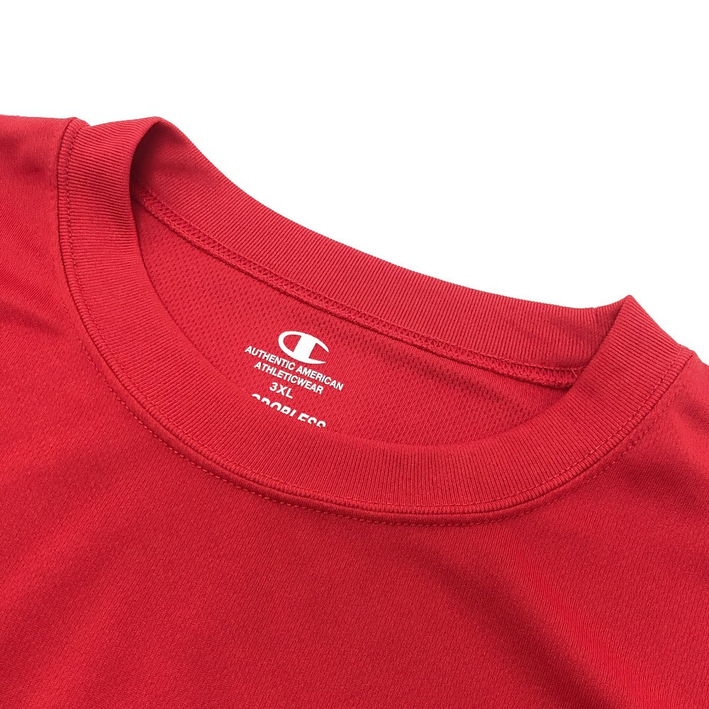 Champion Logo Long-Sleeve T-Shirt 2-Pack Apparel Tops Sportswear Long-Sleeve T-Shirt Polyester Men's Red