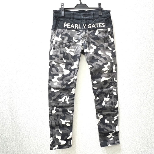 PEARLY GATES Men's Camouflage Long Pants, Cotton, Gray