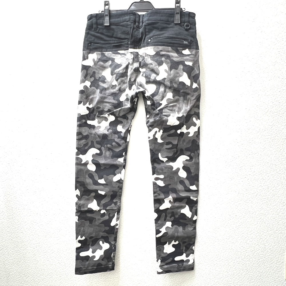 PEARLY GATES Men's Camouflage Long Pants, Cotton, Gray