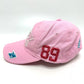 PEARLY GATES Logo embroidery Apparel Golf Wear cap cotton pink Used