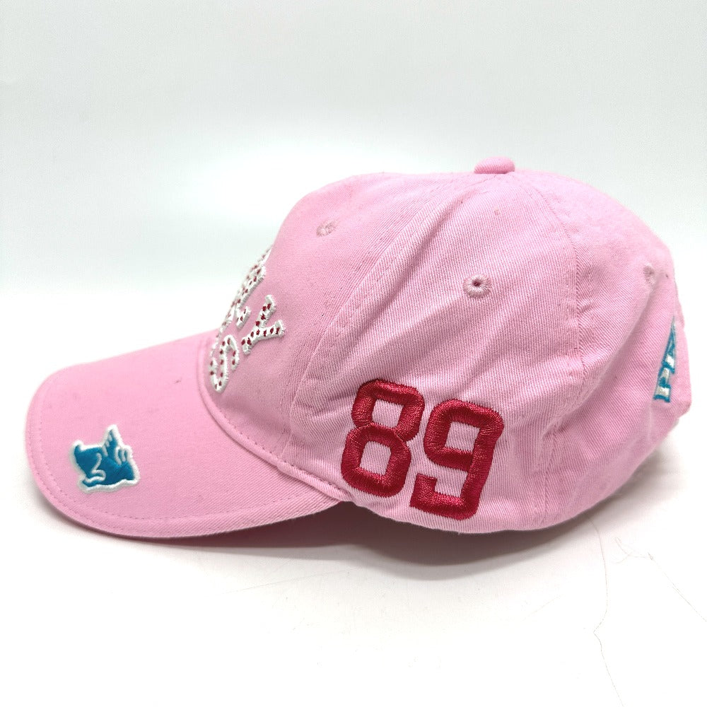 PEARLY GATES Logo embroidery Apparel Golf Wear cap cotton pink Used