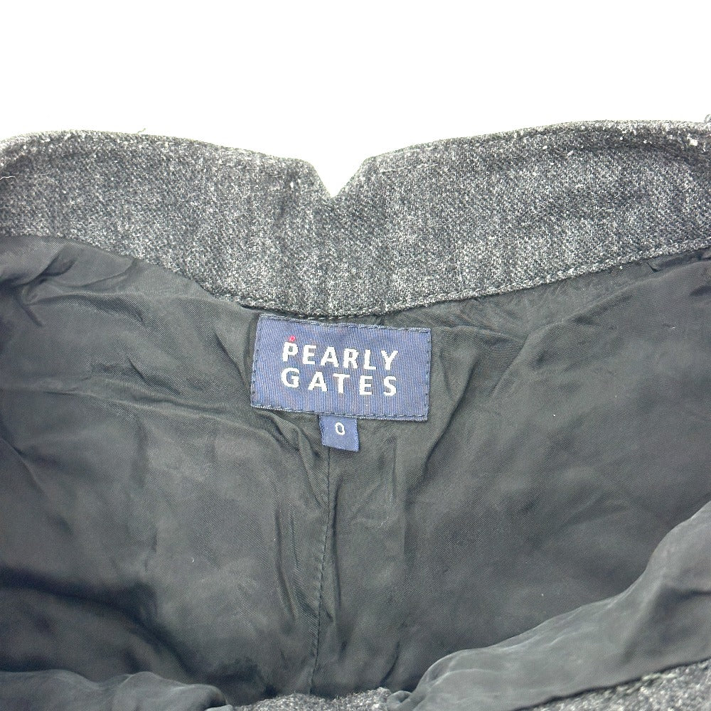 PEARLY GATES Logo embroidery Apparel Golf Wear Shorts 2-Piece Set Shorts wool / cotton White/gray Used