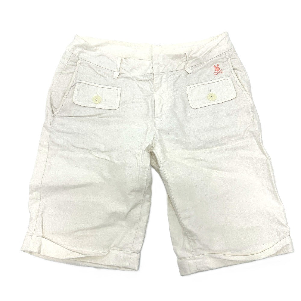 PEARLY GATES Logo embroidery Apparel Golf Wear Shorts 2-Piece Set Shorts wool / cotton White/gray Used