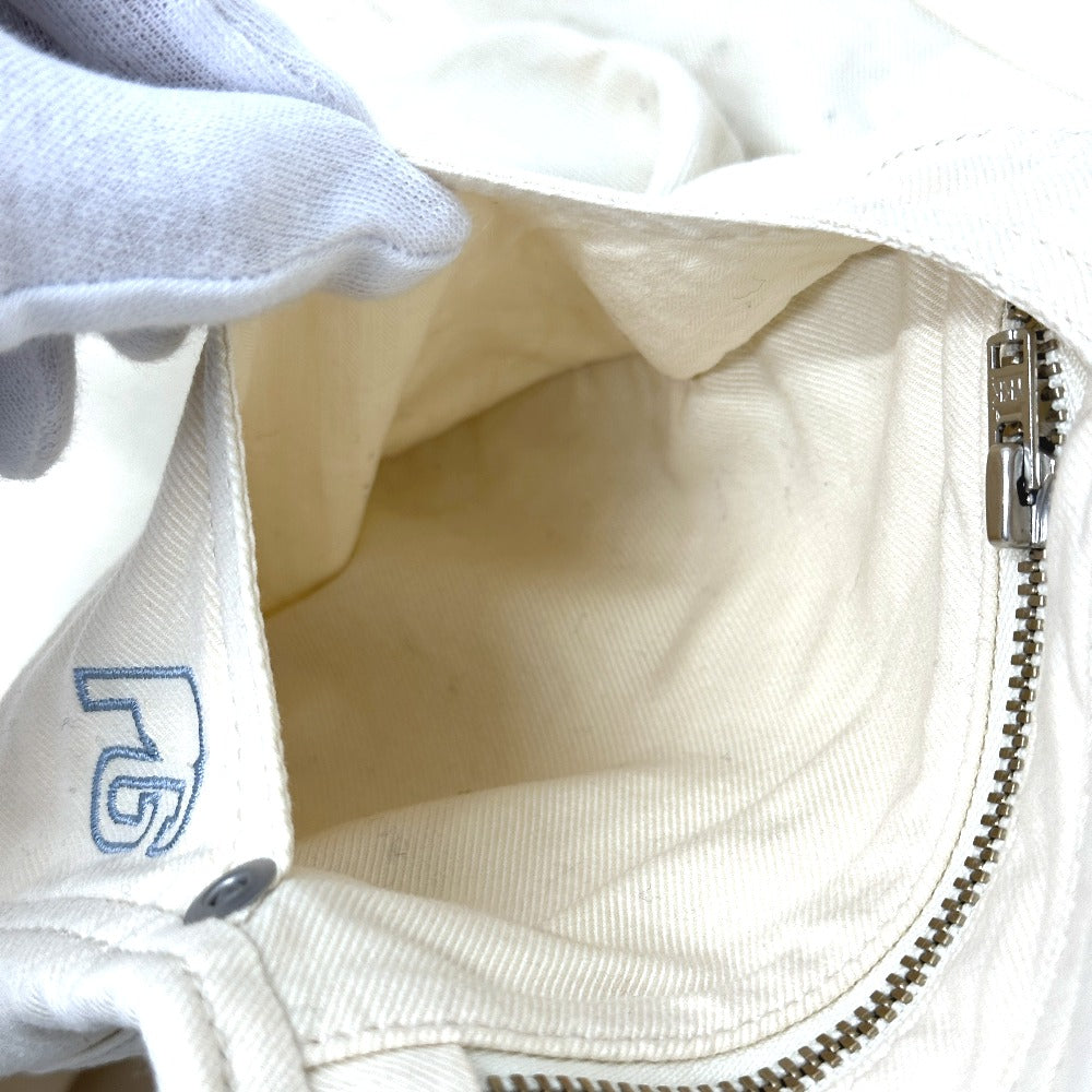 PEARLY GATES Logo embroidery Apparel, Golf Wear, Stretch Pants cotton Cream White White Used