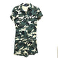 PEARLY GATES Camouflage camouflage logo Apparel Golf Wear Snead x Dress Set Tops and others cotton / Nylon Red/Green Used