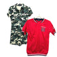 PEARLY GATES Camouflage camouflage logo Apparel Golf Wear Snead x Dress Set Tops and others cotton / Nylon Red/Green Used