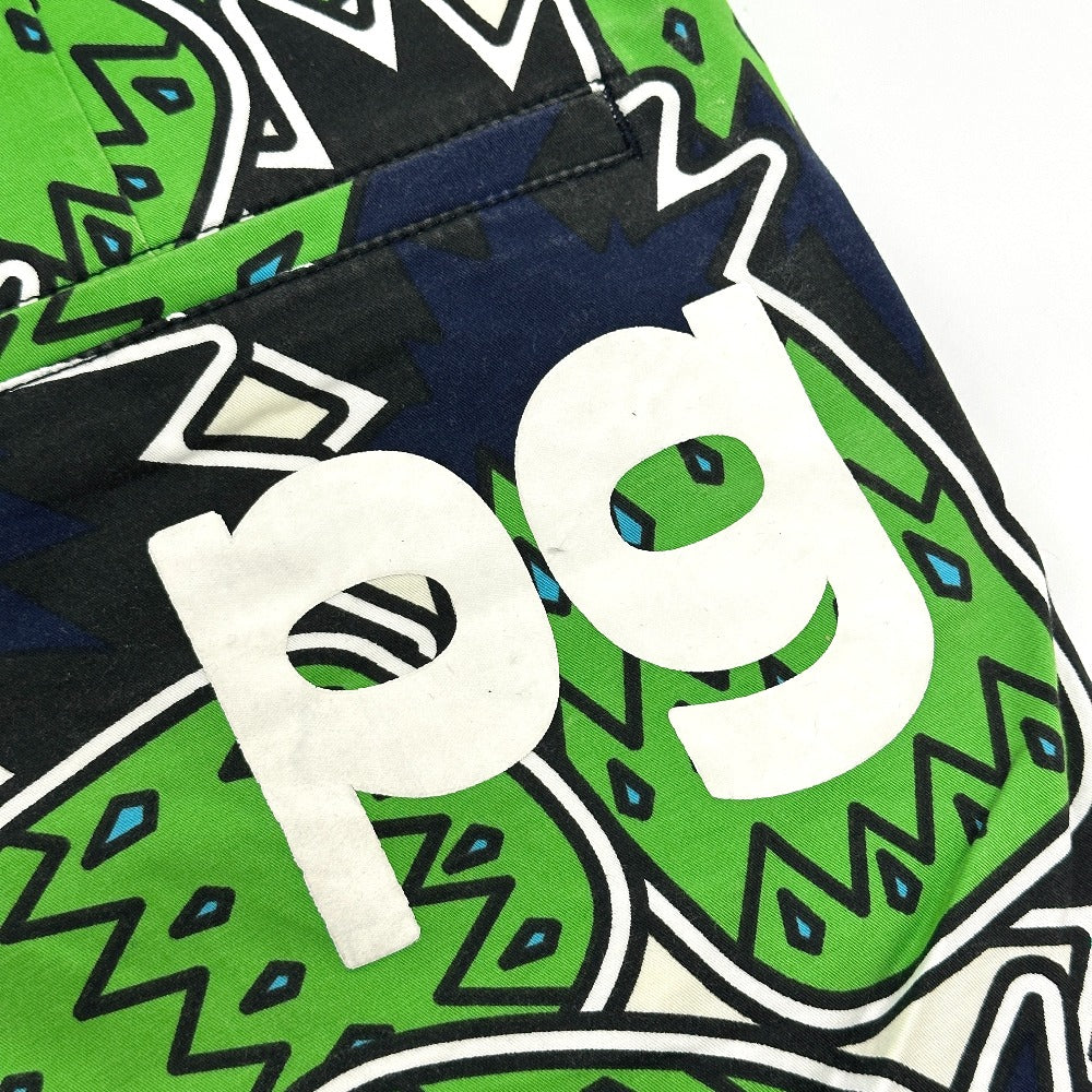 PEARLY GATES Botanical pattern Apparel, golf wear, polo shirt, shorts setup cotton Green Used