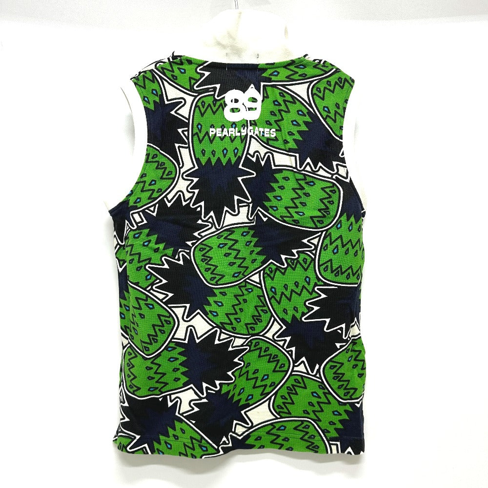 PEARLY GATES Botanical pattern Apparel, golf wear, polo shirt, shorts setup cotton Green Used