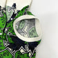 PEARLY GATES Botanical pattern Apparel, golf wear, polo shirt, shorts setup cotton Green Used