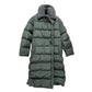MAX MARA 149603266 Women's FRISIA Teddy Long Coat with QR Code, Fur and Down, Polyester, Dark Gray