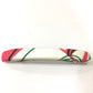 HERMES Hair Accessory, All-Over Print, Silk Barrette, Women's, White