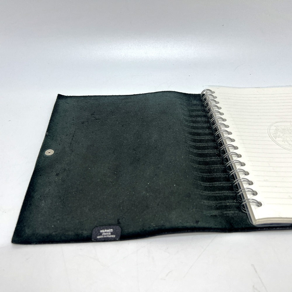 HERMES Ulysse GM Notebook Stationery Stationery Notebook Cover Taurillon Clemence Unisex Black