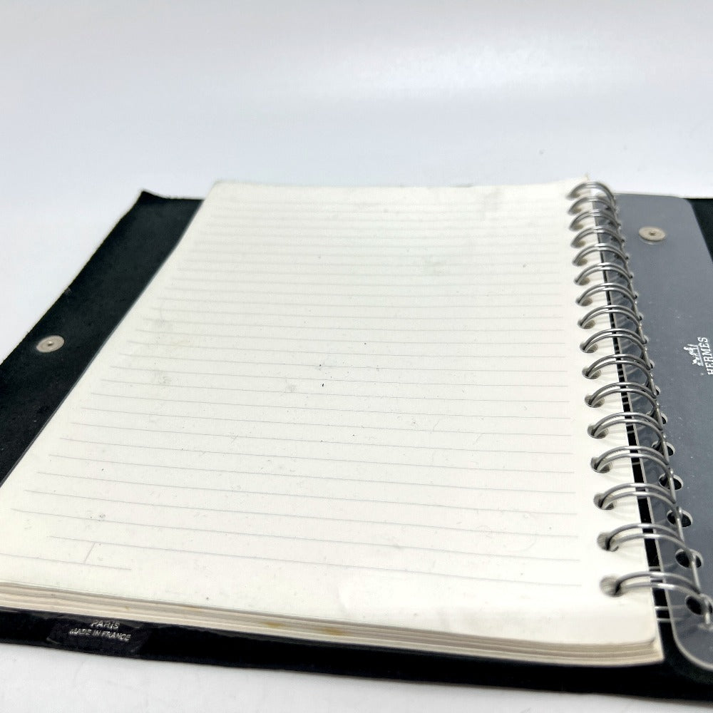 HERMES Ulysse GM Notebook Stationery Stationery Notebook Cover Taurillon Clemence Unisex Black