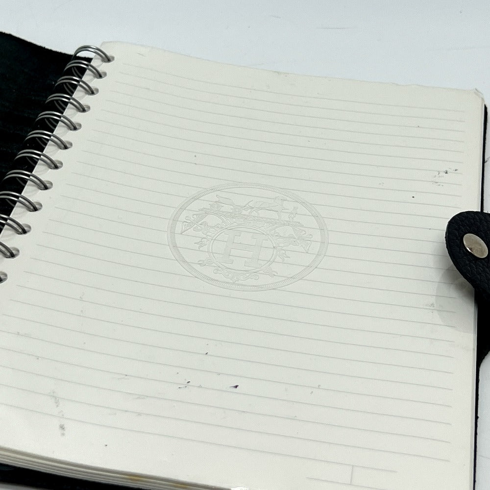 HERMES Ulysse GM Notebook Stationery Stationery Notebook Cover Taurillon Clemence Unisex Black