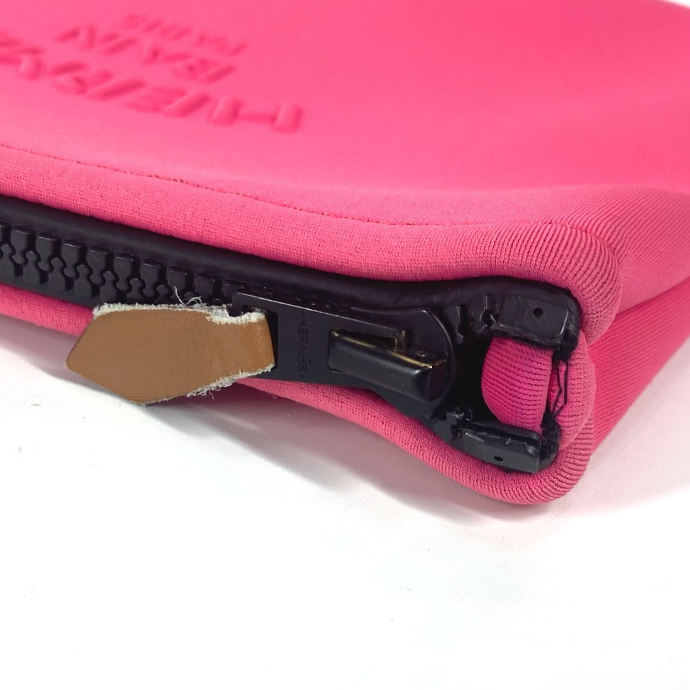 HERMES ネオバンPM クラッチバッグ カバン メイクポーチ マルチポーチ ポーチ ポリアミド レディース ピンク - brandshop-reference