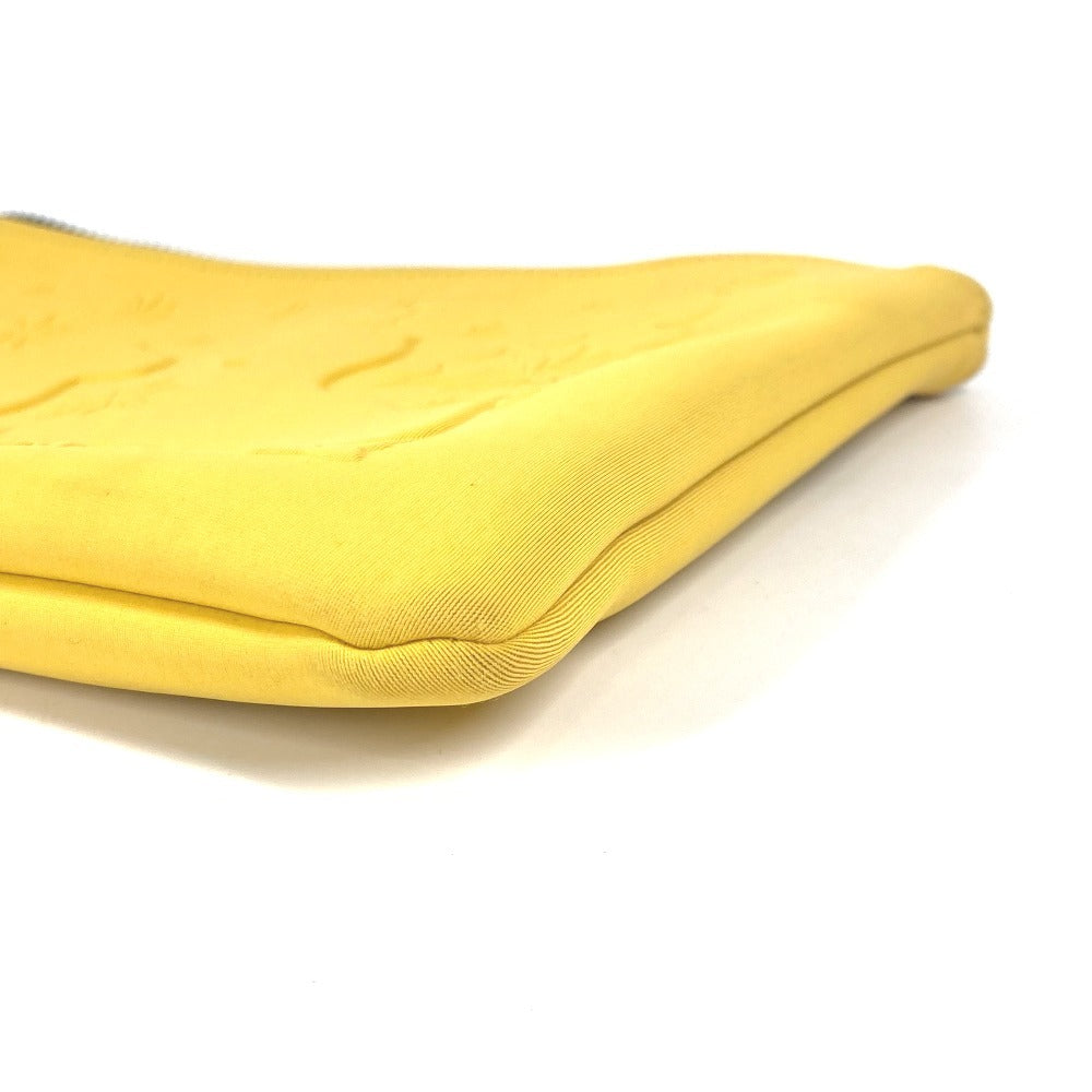 HERMES ネオバンMM レオパード 豹柄 ヒョウ クラッチバッグ マルチポーチ メイクポーチ ポーチ ポリアミド ユニセックス イエロー - brandshop-reference