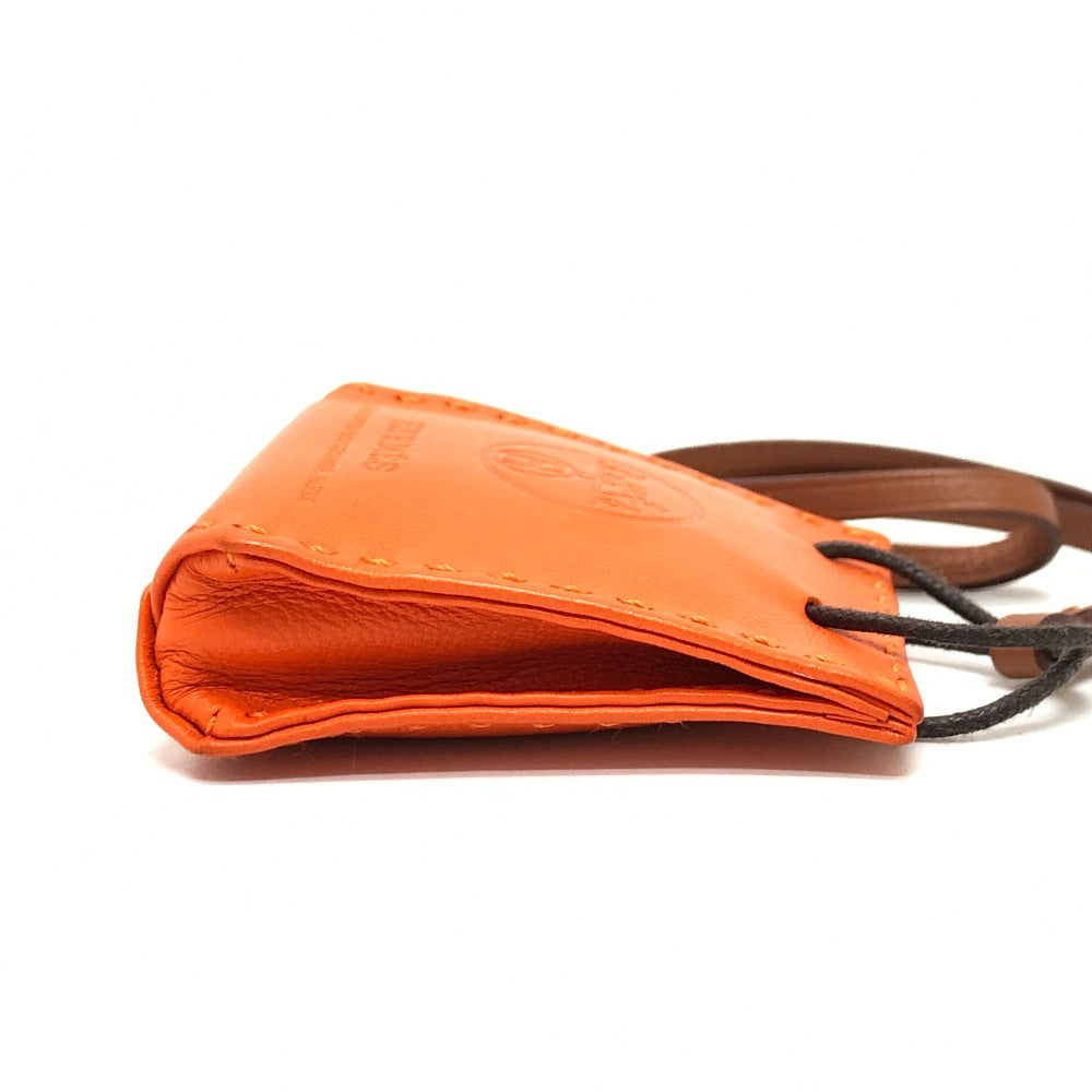 HERMES Sac Orange Charm Back Charm Accessory Bag Charm Anyo Milo Ladies Fuo Orange Orange