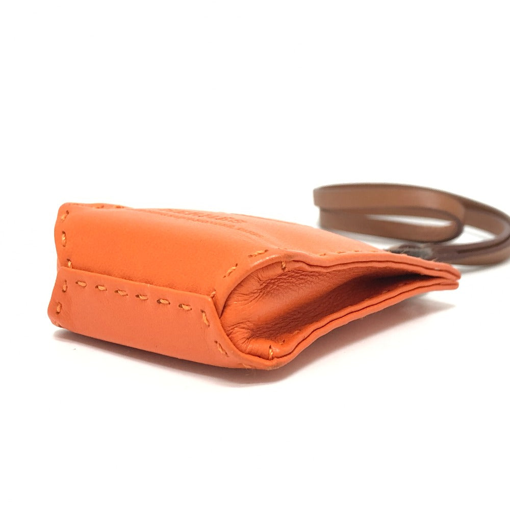 HERMES Sac Orange Charm Back Charm Accessory Bag Charm Anyo Milo Ladies Fuo Orange Orange