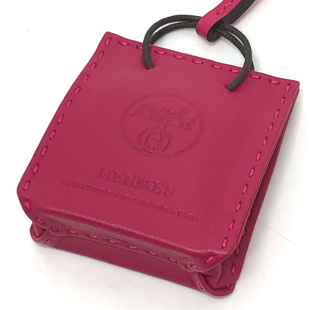 HERMES サックオランジュ カバン バッグアクセサリー バッグチャーム アニョーミロ レディース ローズメキシコ パープル