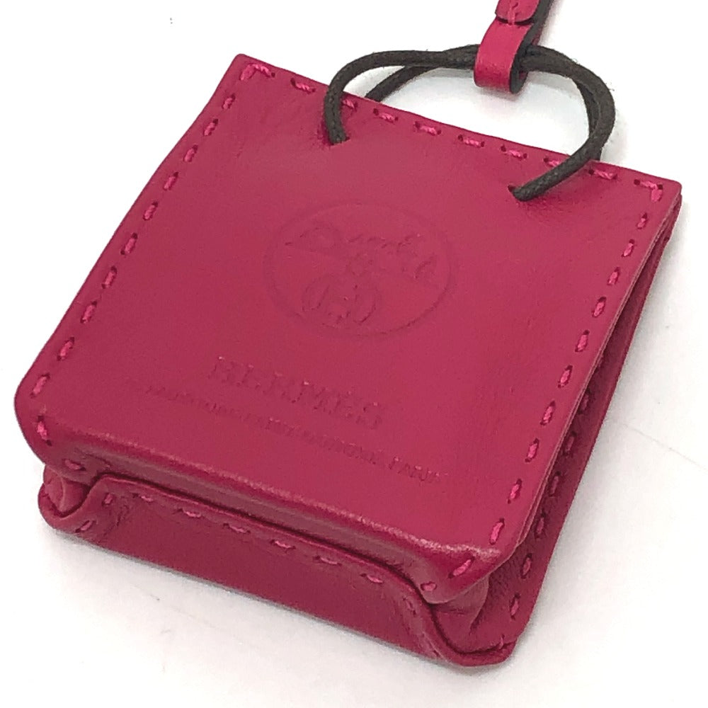 HERMES Sac Orange Bag Charm by Anjo Miro, Women's, Rose Mexico, Purple