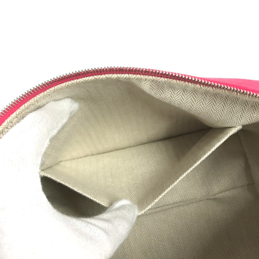HERMES BRIDE A Black PM BRIDE A Black PM bag vanity bag Hand Bag Canvas hibiscus pink Used