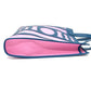 HERMES Petit H Dreamcatcher Shoulder Tote Bag in Leather/Canvas, Navy and Pink