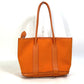 HERMES Garden Zip PM Shoulder Bag, Toile Officier Tote Bag, Women's, Orange