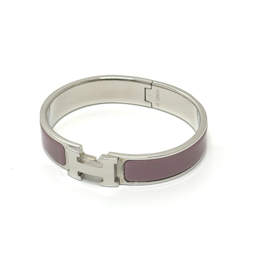 HERMES クリッククラックPM バングル メタル レディース ピンクパープル パープル