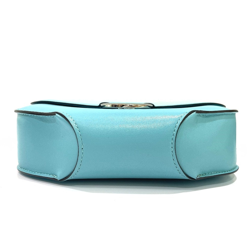 HERMES Mini Cherche Midi 2-Way Handbag/Shoulder Bag, Tadelakt, Boys, Blue Atoll, Blue