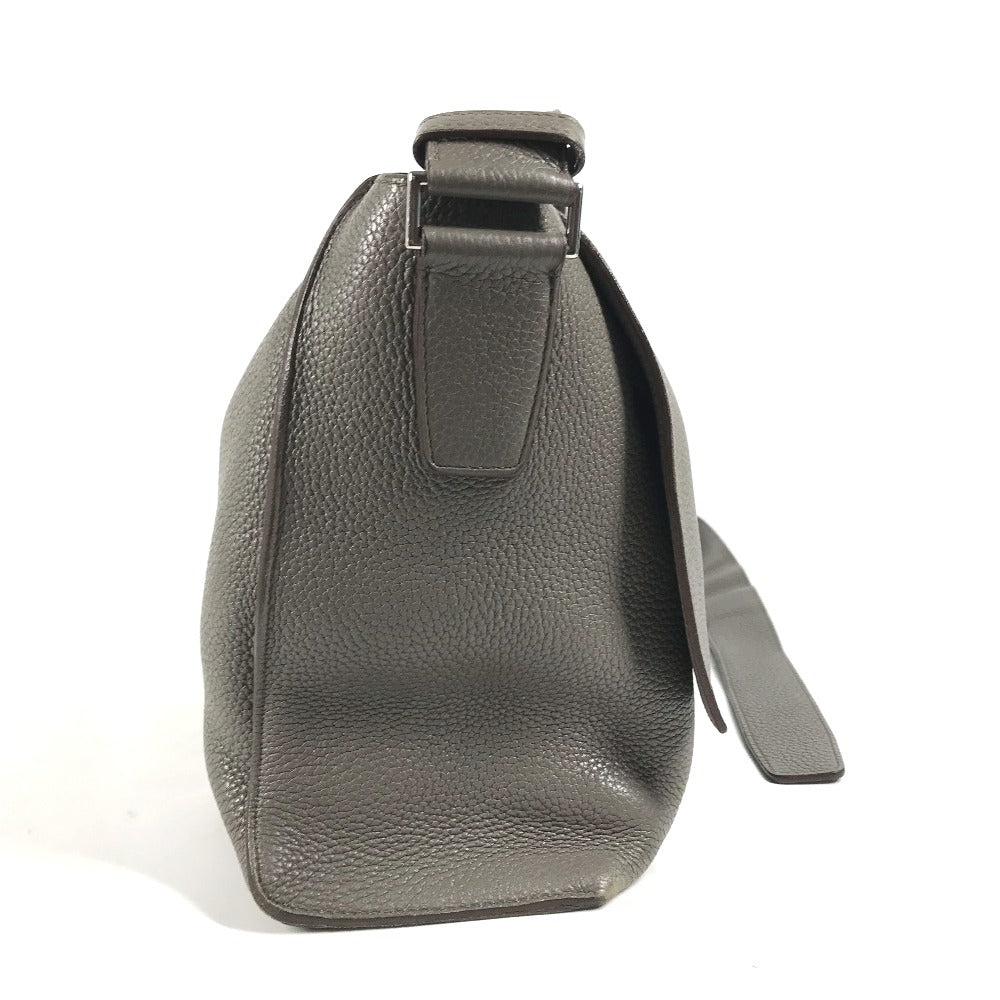HERMES 斜め掛け カバン サックアルフレッド 35 メッセンジャーバッグ ショルダーバッグ トリヨンクレマンス メンズ グレー