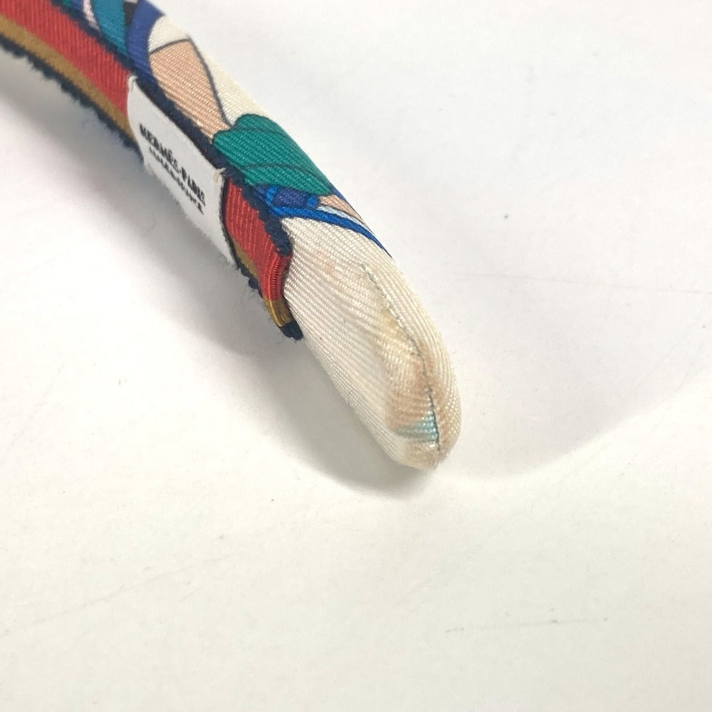 HERMES 엘사 헤어 액세서리 헤어 밴드 머리띠 머리띠 실크 여성용 화이트