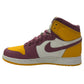 NIKE 575441-706 エア ジョーダン 1 レトロ HIGH OG GS 靴 シューズ ハイカット スニーカー 化学繊維/合成皮革 レディース イエロー
