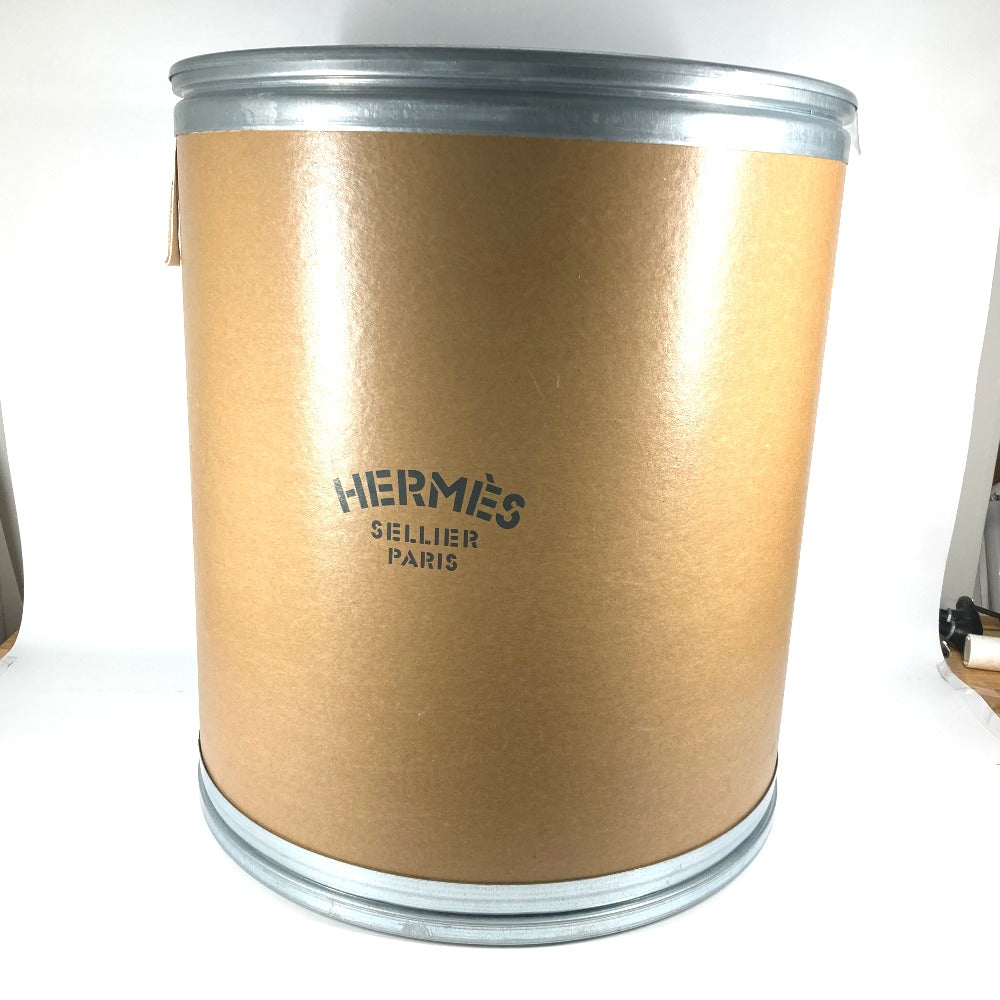 HERMES BOX インテリア サドルボックス 特大 馬具入れ インテリア マルチケース ドラム缶  小物入れ ペーパー レディース