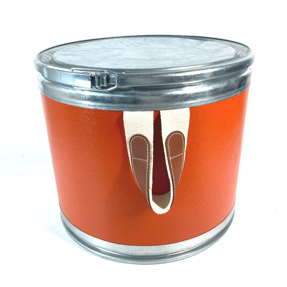 HERMES セリエ 馬具入れ インテリア ロゴ サドルボックス マルチケース ドラム缶 小物入れ ペーパー レディース - brandshop-reference