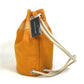 HERMES Sac Marine Recife MM Drawstring One-Shoulder Bag, Cotton, Women's, Orange