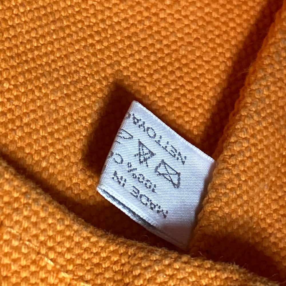 HERMES Sac Marine Recife MM Drawstring One-Shoulder Bag, Cotton, Women's, Orange