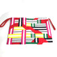 HERMES Petit H Drawstring Pouch, Silk, Women's, Multicolor