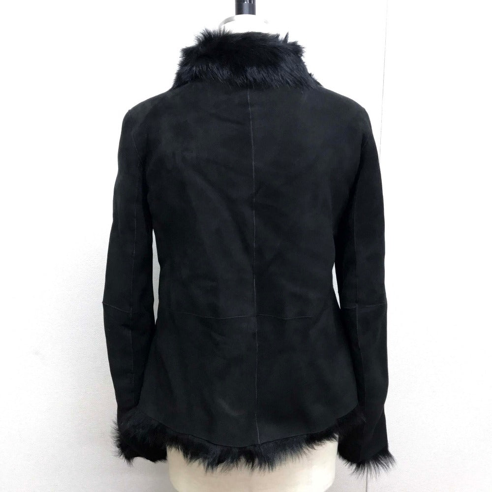 JOSEPH W2233071649 Fur Mouton Short Coat, Outerwear, Sheepskin, Women's, Black