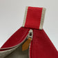 HERMES Vanity Bag, Bride a Black GM, Shoulder Bag, Handbag, Canvas, Women's, Red