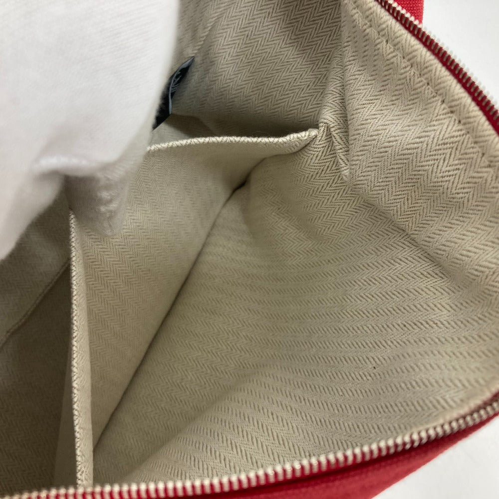 HERMES Vanity Bag, Bride a Black GM, Shoulder Bag, Handbag, Canvas, Women's, Red