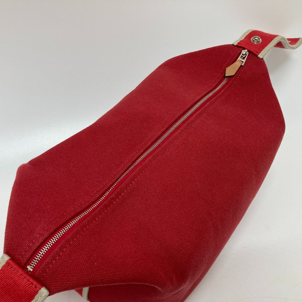 HERMES Vanity Bag, Bride a Black GM, Shoulder Bag, Handbag, Canvas, Women's, Red