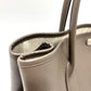 HERMES Garden Party 36 Bag, Handbag, Tote Bag, Epsom Leather, Women's, Green Etain, Gray