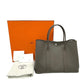 HERMES Garden Party 36 Bag, Handbag, Tote Bag, Epsom Leather, Women's, Green Etain, Gray