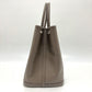 HERMES Garden Party 36 Bag, Handbag, Tote Bag, Epsom Leather, Women's, Green Etain, Gray