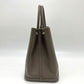 HERMES Garden Party 36 Bag, Handbag, Tote Bag, Epsom Leather, Women's, Green Etain, Gray