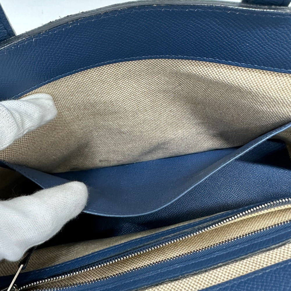 HERMES マキシボックスカバ30 ハンドバッグ トートバッグ エプソン レディース グリスカイユ×ブルーアガット ブルー - brandshop-reference