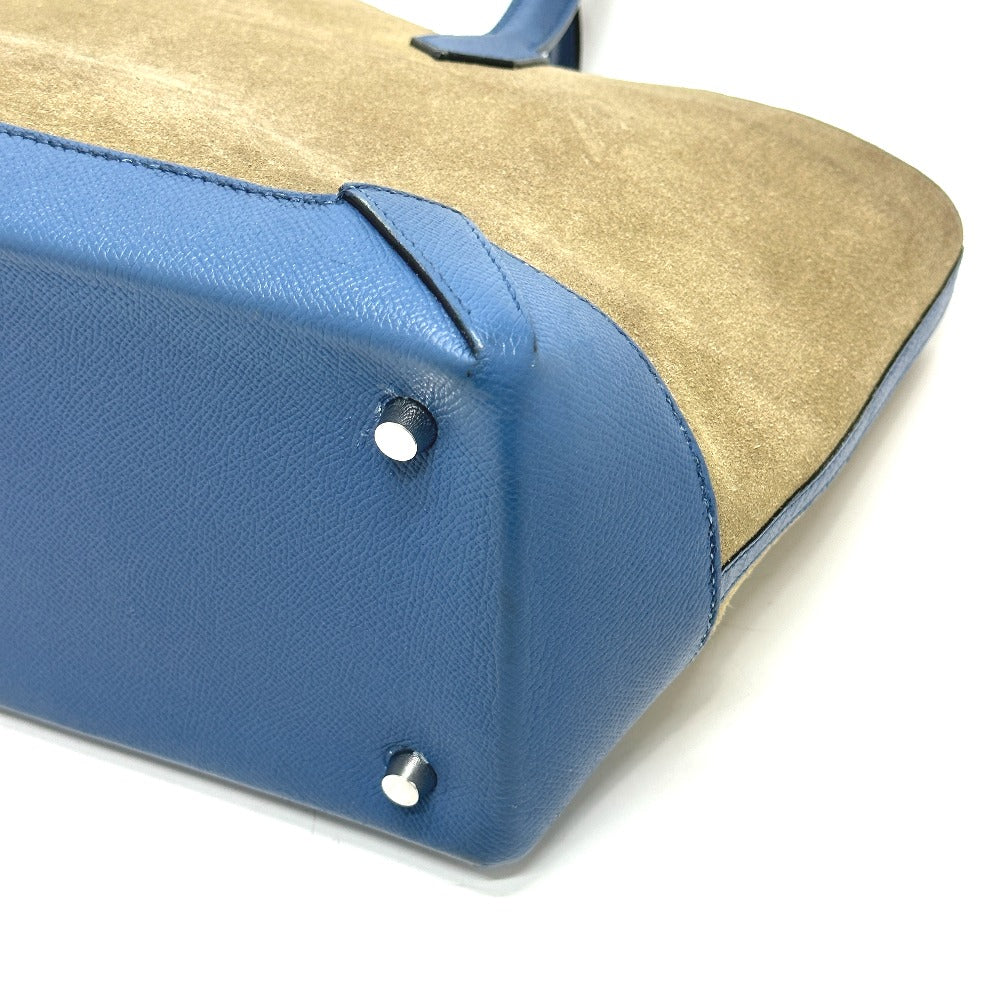 HERMES マキシボックスカバ30 ハンドバッグ トートバッグ エプソン レディース グリスカイユ×ブルーアガット ブルー - brandshop-reference