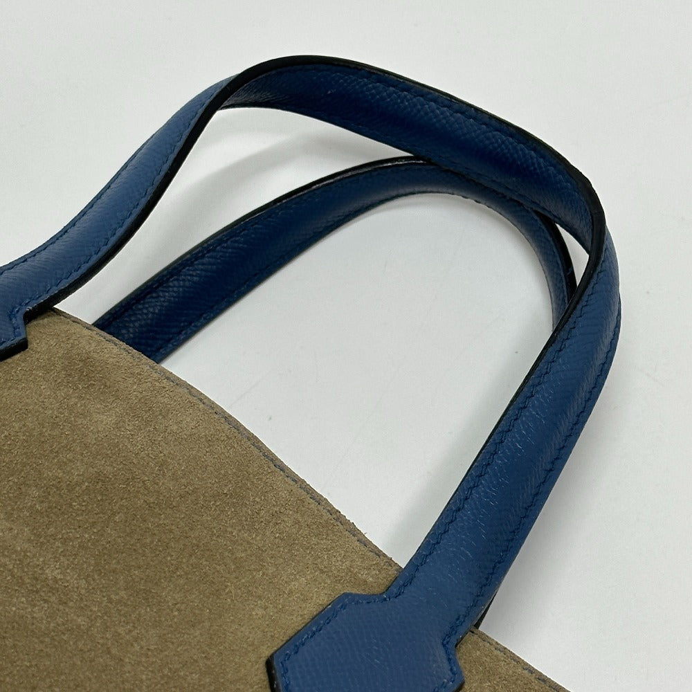 HERMES マキシボックスカバ30 ハンドバッグ トートバッグ エプソン レディース グリスカイユ×ブルーアガット ブルー - brandshop-reference