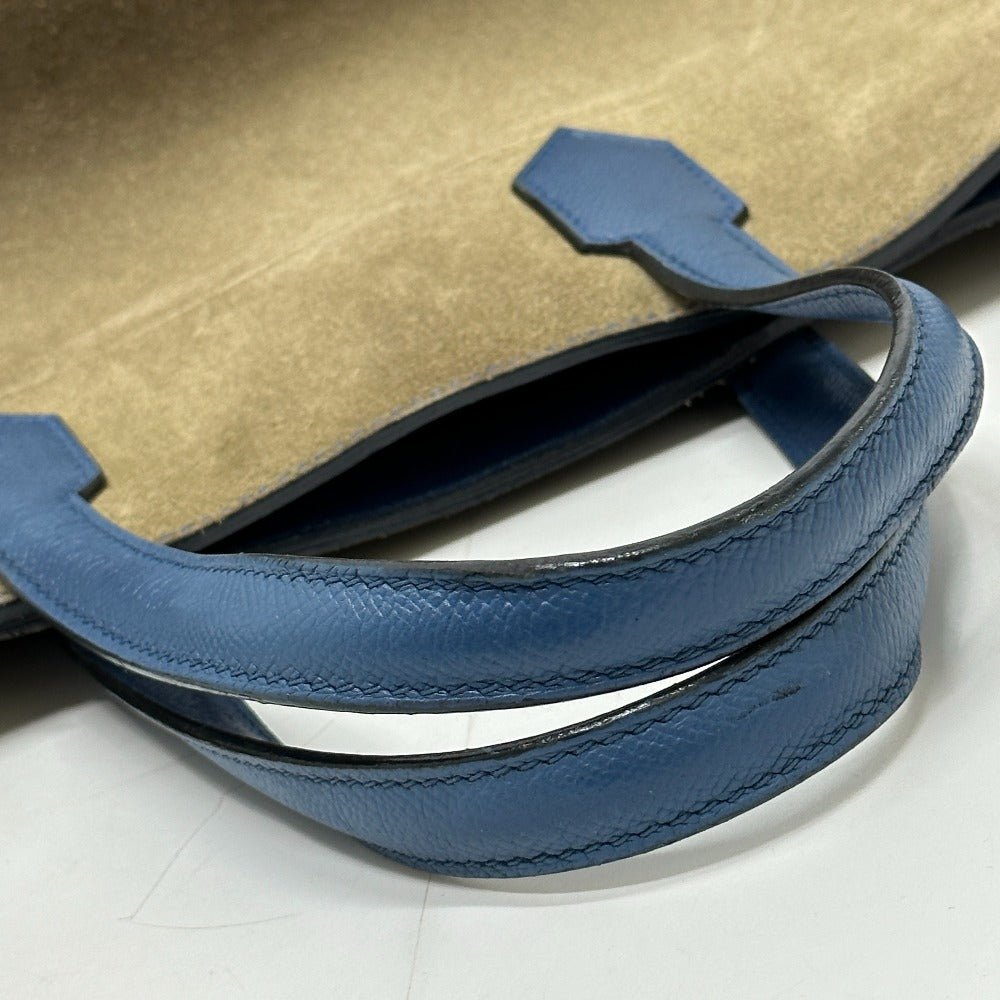 HERMES マキシボックスカバ30 ハンドバッグ トートバッグ エプソン レディース グリスカイユ×ブルーアガット ブルー - brandshop-reference